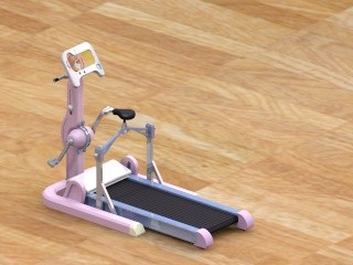 自发电多功能健身器(sw+cad+说明书)缩略图